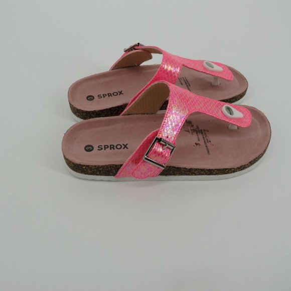 Sprox Frisco Reptile Embossed Girls Pink Sandal Size 3 - Picture 2 of 6